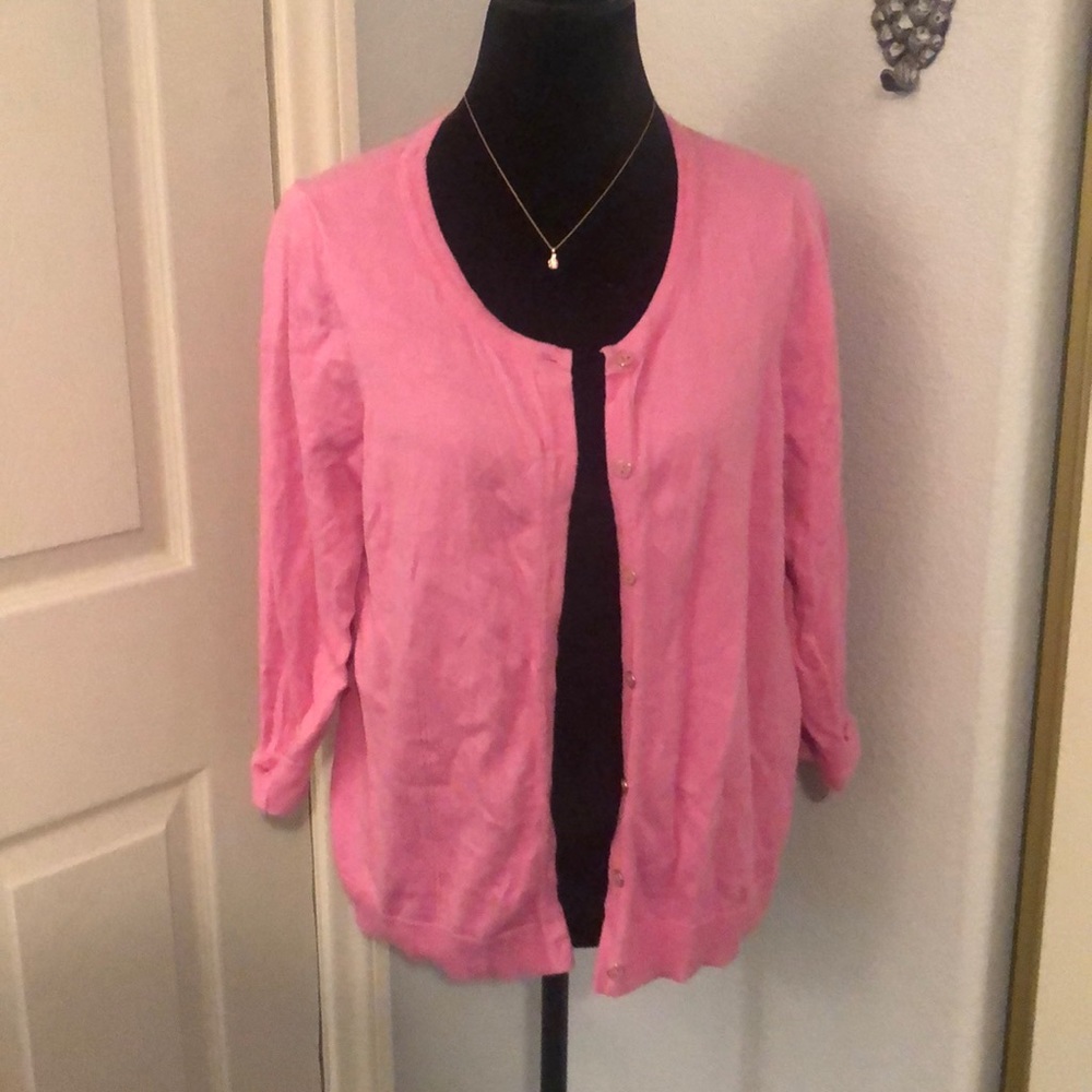 Pink bow cardigan